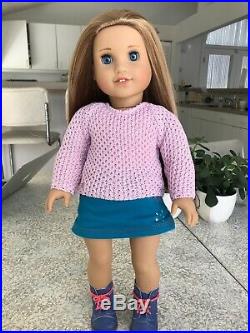 American Girl doll Mckenna EUC, Complete sparkle sweater outfit