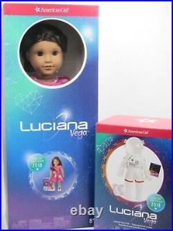 American Girl of the Year 2018 LUCIANA VEGA Doll Space Suit Pierced Ears Book