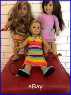 American Girls Lot Of 3 Dolls, Grace, Lea And Blonde Me Doll + Addtl outfits