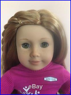 American girl Doll Mia 2008 Goty Used With Meet Outfit