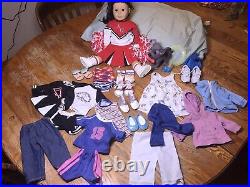 American girl doll cheerleader with accessories