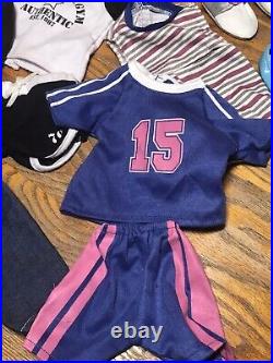 American girl doll cheerleader with accessories