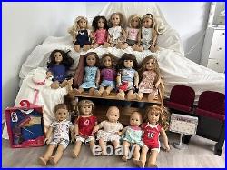 American girl doll collection