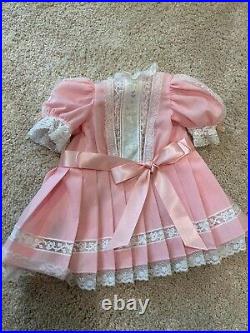 American girl doll pleasant company seamstress dress pink handmade No Doll