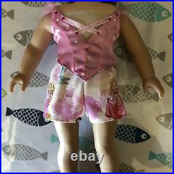 American girl doll with reversible ballerina outfit