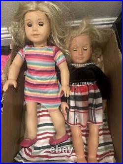 American girl dolls and Huge clothing lot Blonde Hair