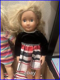 American girl dolls and Huge clothing lot Blonde Hair