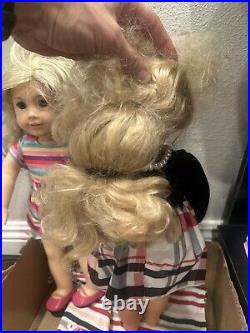 American girl dolls and Huge clothing lot Blonde Hair