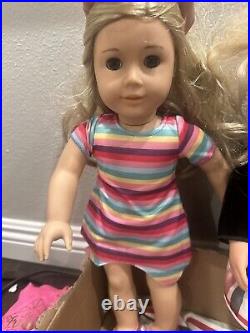 American girl dolls and Huge clothing lot Blonde Hair