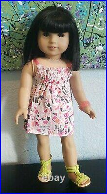 Asian American Girl Doll Ivy Ling Retired VGUC + AG Outfit in EUC