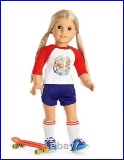 BNIB American Girl Doll Julie Limited Edition Skateboarding Set