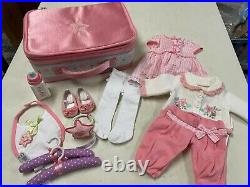 Bitty Baby Doll Deluxe Layette Starter Set W Suitcase Outfits Toys & More Lnw