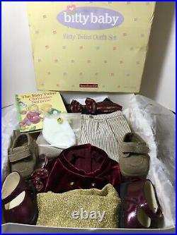 Bitty Baby Twins Holiday Outfit American Girl Christmas Surprise Book New In Box
