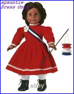 Brand New American Girl Addy Patriotic Party DRESS ONLY Outfit Retired & Rare