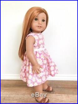 CYO American Girl Doll Red Hair, Freckles, Hazel Eyes, Pierced Ears + 2 Outfits