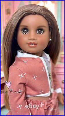 Custom American Girl Doll Brown Eyes Brown Hair Maria Victoria Custom Dolls