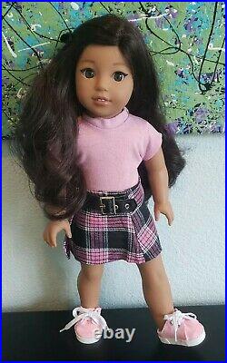 Custom American Girl Doll NANEA VGUC Face Up Brand New Outfit
