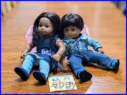 Cute Rare American Girl Bitty Baby Twins Hispanic retired