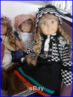 Early Kirsten Larson American Girl Doll White Body in winter outfit