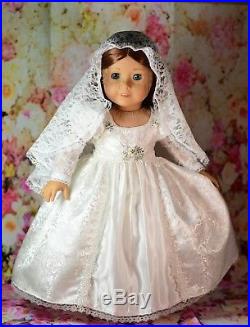 Fairy Tale Wedding Dress Coat Outfit for 18 American Girl Doll Princess