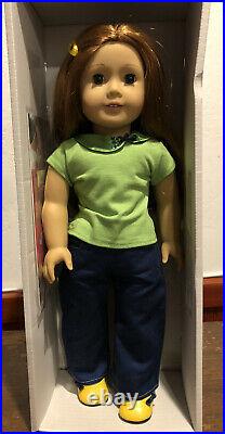 Gently Used American Girl Doll Wearing School Days Outfit Red Hair Green Eyes