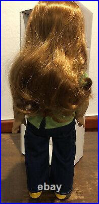 Gently Used American Girl Doll Wearing School Days Outfit Red Hair Green Eyes