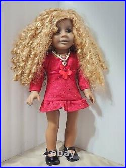 Gorgeous American Girl One Of A Kind African American Unique Doll Blonde Hair