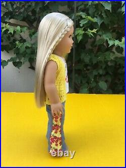 Gorgeous Hair! American Girl BeForever Julie Doll & Bed Extra Clothes Outfit Lot