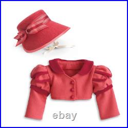 HTF American Girl Caroline Travel Outfit Doll Dress Spencer Jacket Hat Boots Set