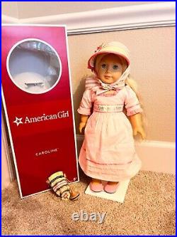 HTF Caroline American Girl Doll EUC w Box, Meet Outfit, Purse, Dreidel