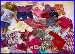 HUGE LOT from American Girl Doll includes 2 dolls, outfits, clothes & more! GUC