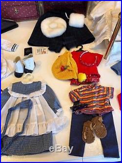 HUGE LOT of Pleasant Company Samantha Doll 17 Outfits Steamer Trunk Accessories