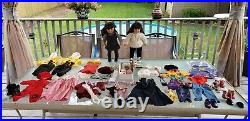 HUGE Lot of Two Samantha American Girl Dolls with 13 outfits