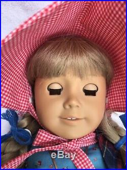 Historical 1854 Swedish American Girl Kirsten Doll In Meet Outfit Very Nice Lqqk