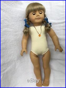 Historical 1854 Swedish American Girl Kirsten Doll In Meet Outfit Very Nice Lqqk