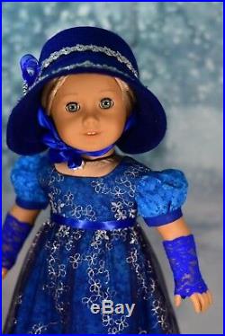 Holiday Gala Regency Dress Outfit for 18 American Girl Doll Caroline
