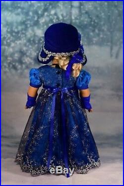 Holiday Gala Regency Dress Outfit for 18 American Girl Doll Caroline