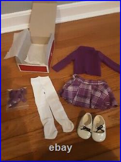 HtF American Girl Melodys Birthday doll Outfit Retired Purple Plaid