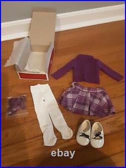 HtF American Girl Melodys Birthday doll Outfit Retired Purple Plaid
