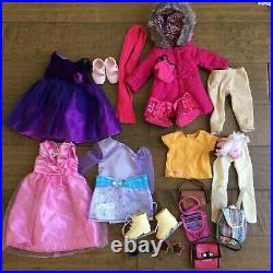 Huge Lot 18 Doll Clothes Shoes Outfits fits Our Generation Battat American Girl