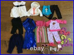 Huge Lot 18 Doll Clothes Shoes Outfits fits Our Generation Battat American Girl