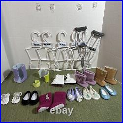 Huge Lot 53p American Girl Doll Clothes Hanger Shoes Excellent Conditions Plus M