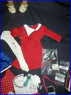 Huge Lot American Girl 18 Doll Kit Kittredge Meet Outfit Clothes & Accessories