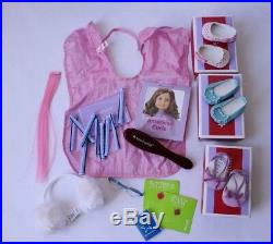 Huge Lot of American Girl Brown Hair Doll Outfits Horse Locker Accessories