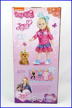 Jojo Siwa My Life As Doll 18 BowBow Plush Dog With CLOTHING SET CLOTHES 3 OUTFITS
