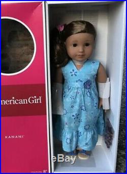 Kanani American Girl Doll New In Box- Hair Netted, Meet Outfit, Flower, Box