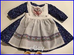 Kirsten Baking Outfit Dress Clogs Apron Authentic American Girl Doll Clothes