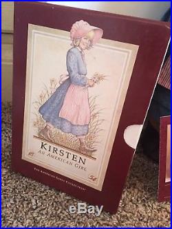 LOT Pleasant Co Kirsten Larson American Girl Doll Retired Outfit Extra Books