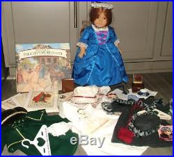 LOT Pleasant Company American Girl FELICITY DOLL w OUTFITS, ACCESSORIES, BOOKS
