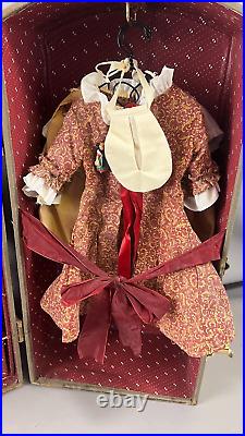 L? K American Girl Samantha Doll Retired Steamer Trunk with Outfits Pleasant Co